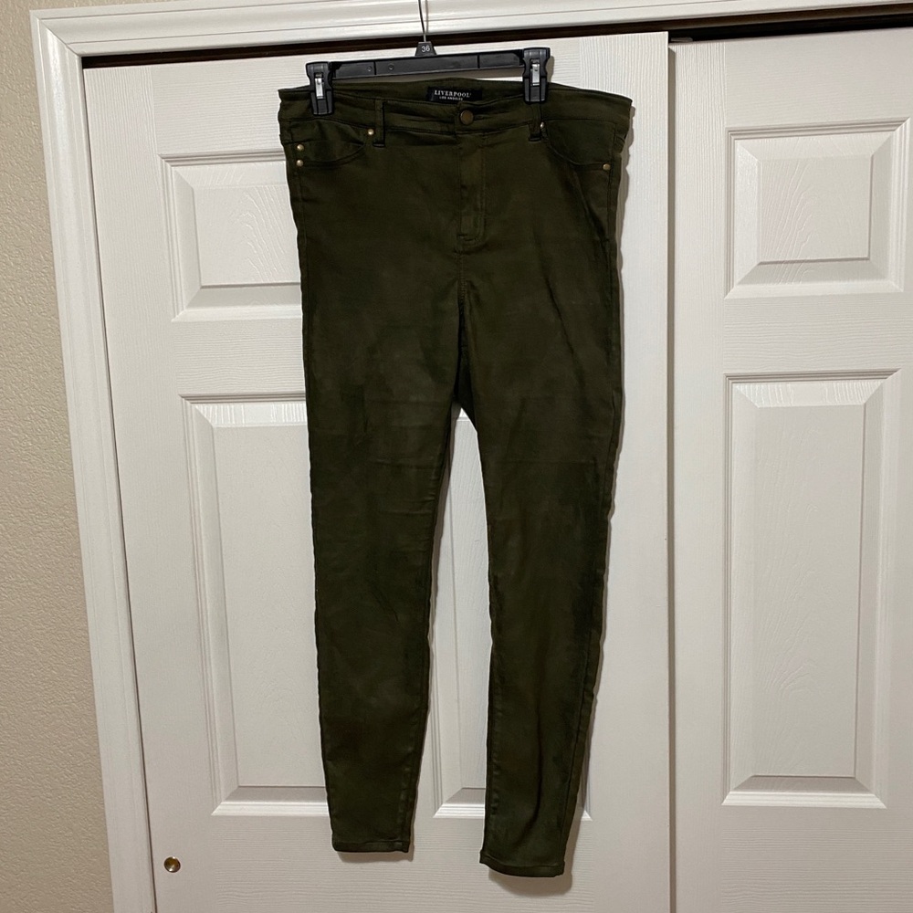 Liverpool Slate Green Skinny Jeans